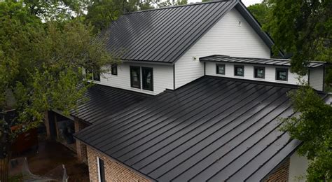 is black metal roofing safe